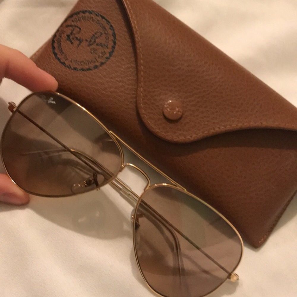 Ray Ban Aviator Gardient Glasses